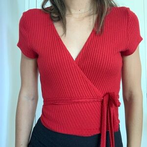 Reformation wrap top in size XS